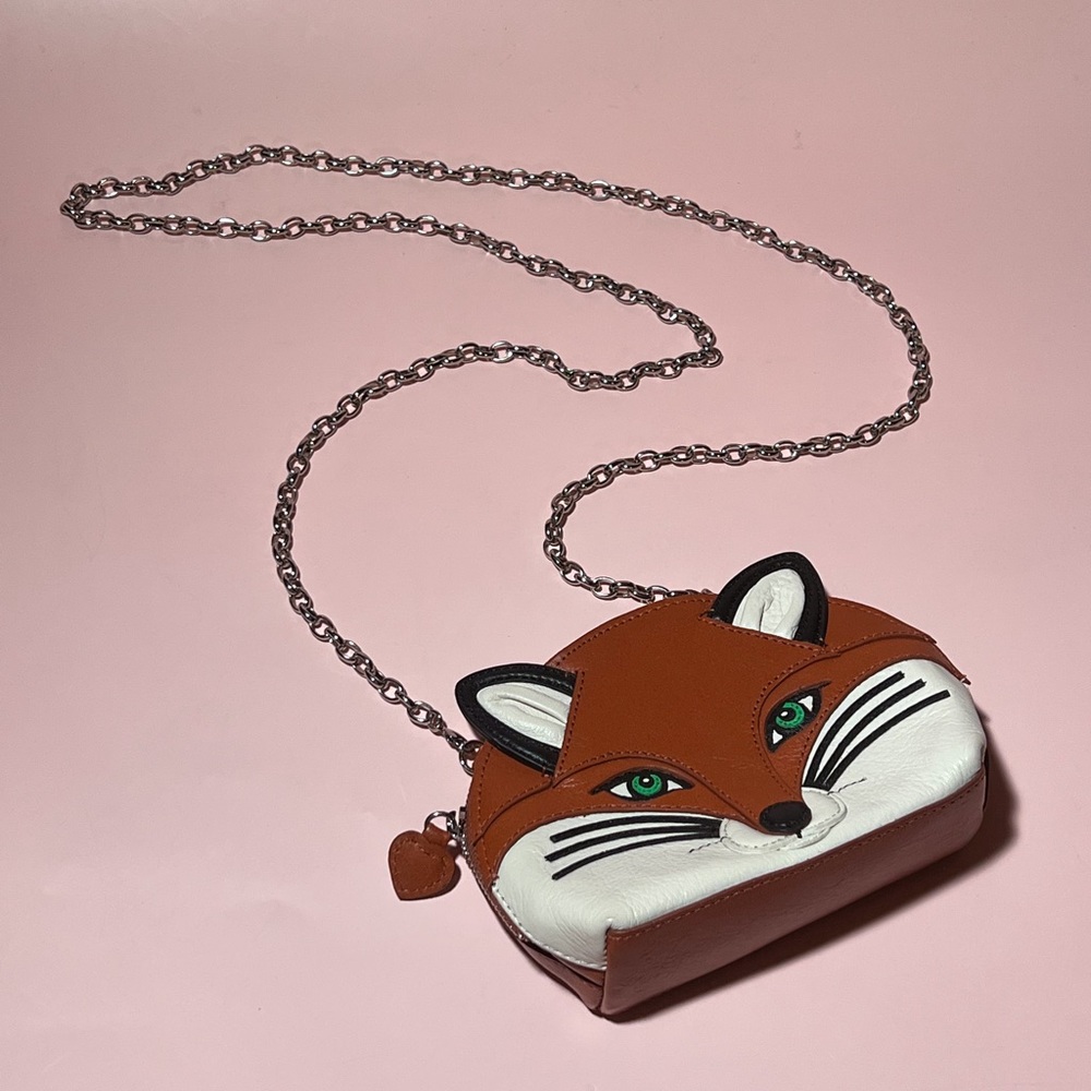 Brighton Menagerie FREDA FOX Purse Pouch Bag Leather Crossbody